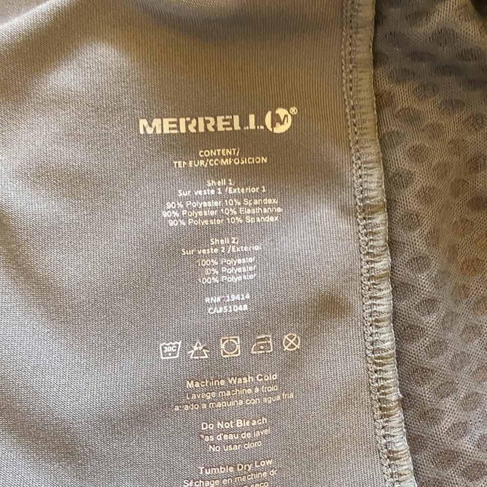 Merrell Gray Performance Pullover Back Pocket Thu… - image 6